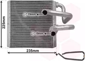VAN WEZEL 13006410 -  Теплообменник, отопление салона